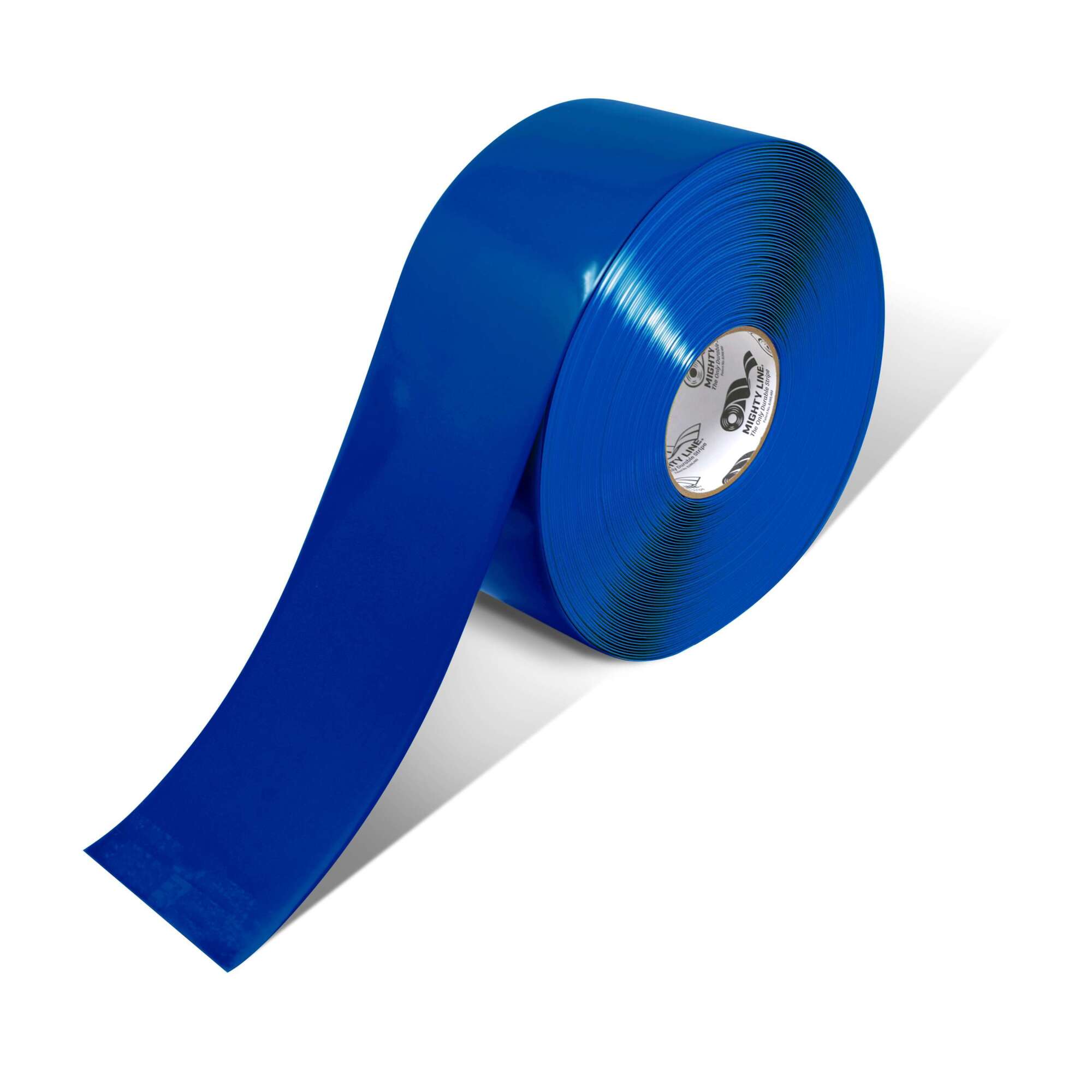 Mighty Line Industrial Floor Marking Tape, Blue, 4in. x 100ft. Roll